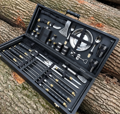 “PREMIUM” Skewer Set in a Wooden Case