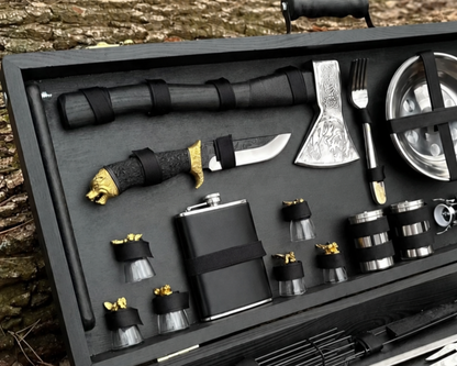 “PREMIUM” Skewer Set in a Wooden Case