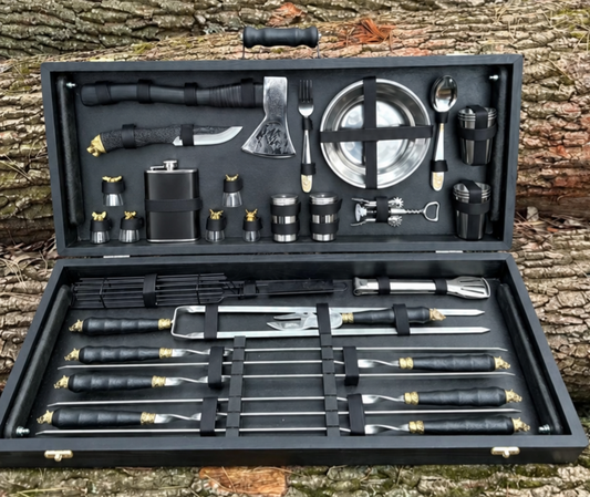 “PREMIUM” Skewer Set in a Wooden Case