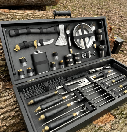 “PREMIUM” Skewer Set in a Wooden Case