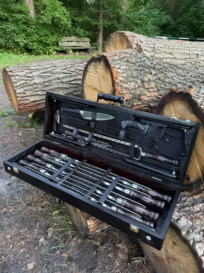 Vardaste komplekt puidust karbis "CHORNOHORA"