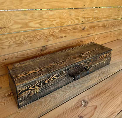 Skewer Set in a Wooden Case "BLACK OAK"