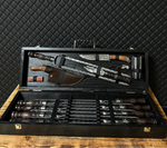 "FIRE" Skewer Set in a Wooden Case