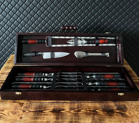 Vardade komplekt puidust kohvris "CLASSIC"