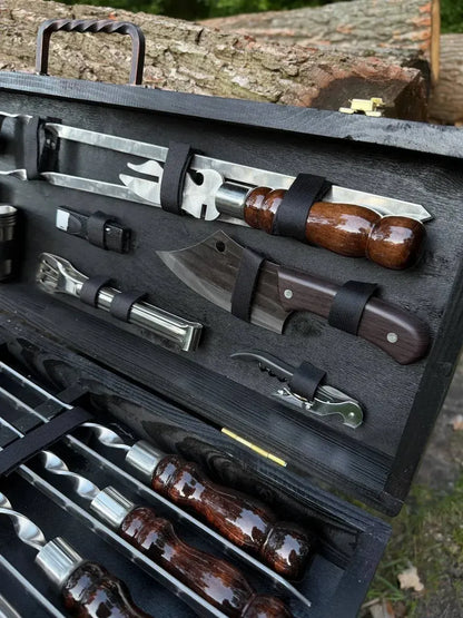 Vardaste komplekt puidust karbis "TULEKIVI"