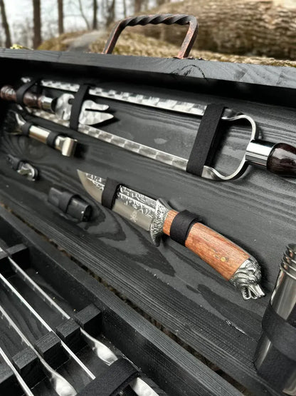 STRONG Skewer Set in a Wooden Case