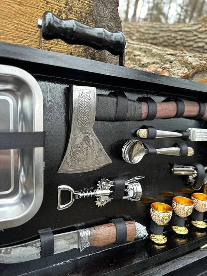 "ROYAL" Skewer Set in a Wooden Case